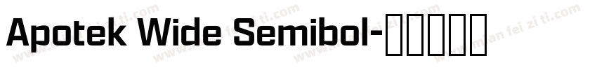 Apotek Wide Semibol字体转换